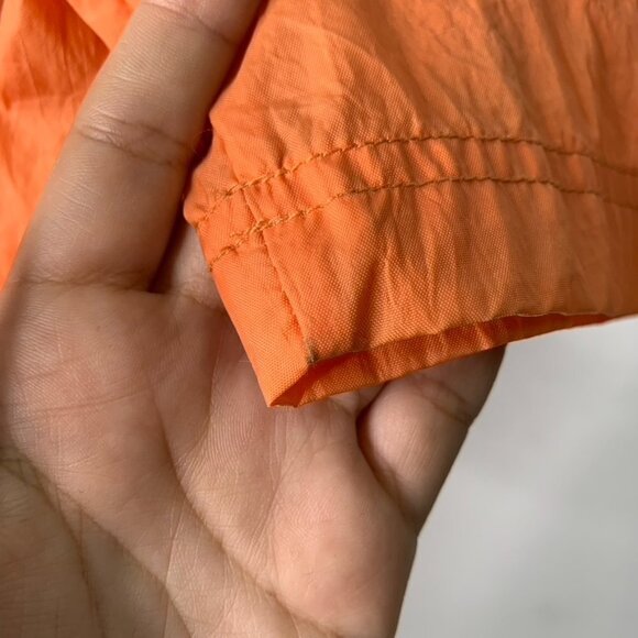 Diane von Furstenberg The Color Authority Orange 100% Nylon Lightweight Jacket M - Picture 10 of 16